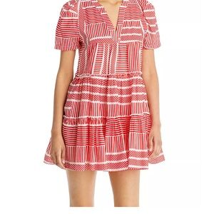 AQUA Puff Sleeve Mini Dress